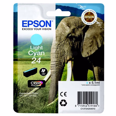 Immagine di Inkjet EPSON C13T24254012 ciano chiaro 4,6 ml