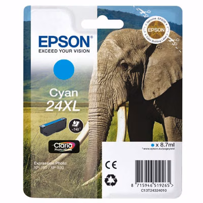 Immagine di Inkjet EPSON C13T24324012 ciano 10 ml