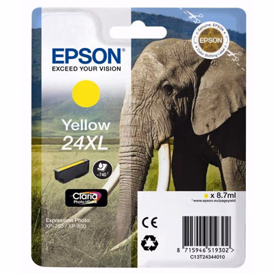 Immagine di Inkjet EPSON C13T24344012 giallo 10 ml