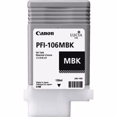 Immagine di Serbatoio Inkjet CANON PFI-106MBK 6620B001AA nero opaco