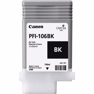 Immagine di Serbatoio Inkjet CANON PFI-106BK 6621B001AA nero