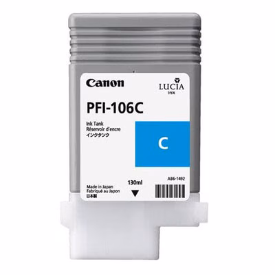Immagine di Serbatoio Inkjet CANON PFI-106C 6622B001AA ciano