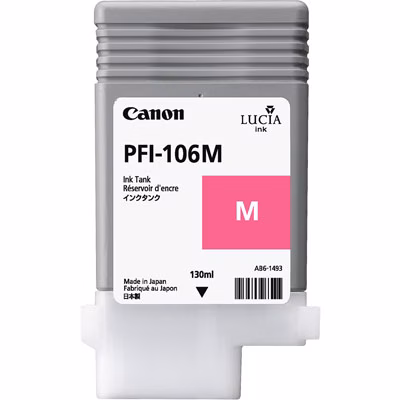 Immagine di Serbatoio Inkjet CANON PFI-106M 6623B001AA magenta