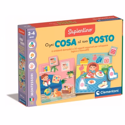 Immagine di Giochi educativi CLEMENTONI MONTESSORI - OGNI COSA AL SUO POSTO 16866