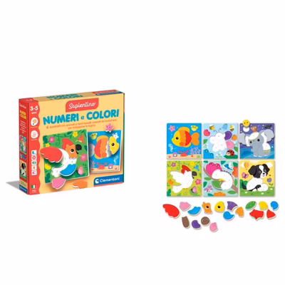 Immagine di Giochi educativi CLEMENTONI LOGIC NUMERI E COLORI 16871