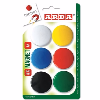 Immagine di Blister 6 magneti diametro 40 mm.