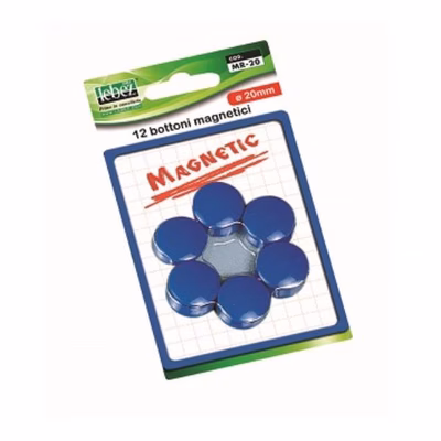 Immagine di Cf12 bottoni magn.blu 20 mm blist.