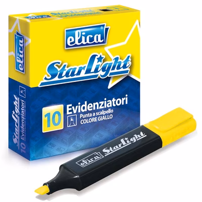 Immagine di Evidenziatore ELICA STARLIGHT giallo