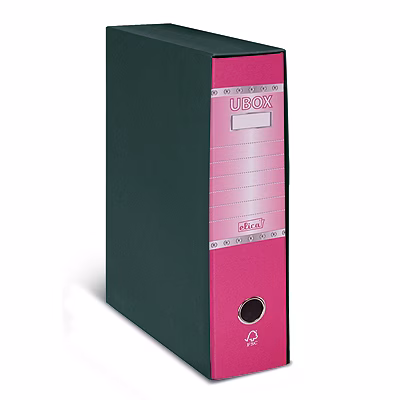 Immagine di Raccoglitore ELICA U-BOX dorso cm 8 commerciale colore fucsia
