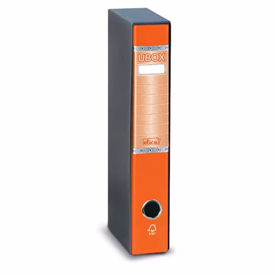 Immagine di Raccoglitore ELICA U-BOX dorso cm 5 protocollo colore arancio