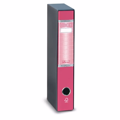 Immagine di Raccoglitore ELICA U-BOX dorso cm 5 protocollo colore fucsia