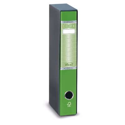 Immagine di Raccoglitore ELICA U-BOX dorso cm 5 protocollo colore verde lime