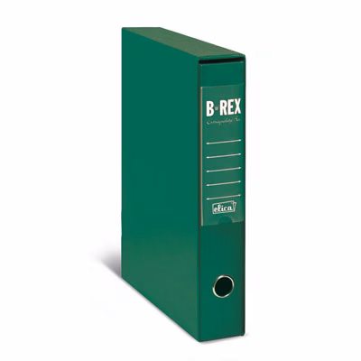 Immagine di Raccoglitore ELICA B-REX dorso cm 5 protocollo colore verde scuro