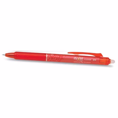 Immagine di Penna a sfera cancellabile a scatto colore rosso PILOT FRIXION BALL Clicker punta fine mm 0,7