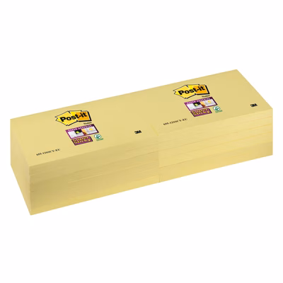 Immagine di Post-it 3M 655-12sscy super sticky 76x127 giallo