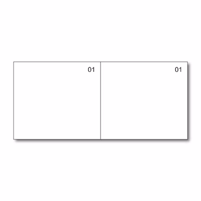 Immagine di Blocco scontrini 2 sezioni numerato bianco