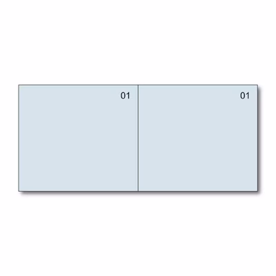 Immagine di Blocco scontrini 2 sezioni numerato blu
