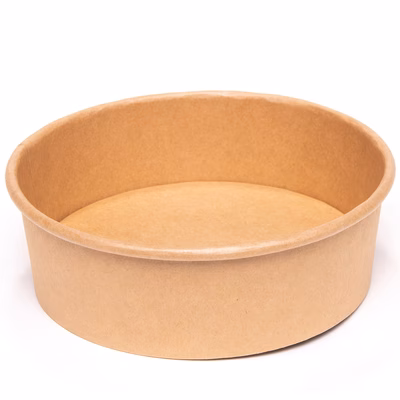 Immagine di Insalatiera in cartoncino naturale 500 ml Ø cm 14,5x5,2