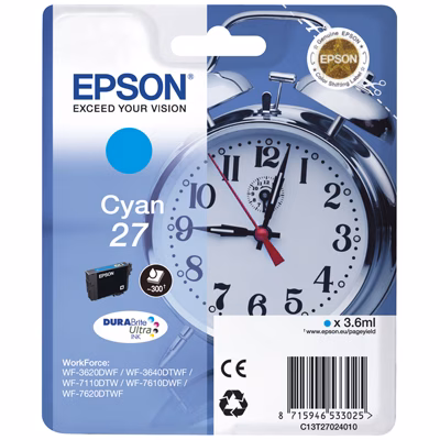 Immagine di Inkjet EPSON C13T27024012 ciano 3,6 ml