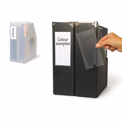 Immagine di Portaetichette autoadesivi in polipropilene trasparente 3L LABEL HOLDERS 25x75 mm