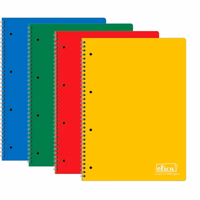 Immagine di Blocco notes ELICA spiralato A4 quadri FF 70