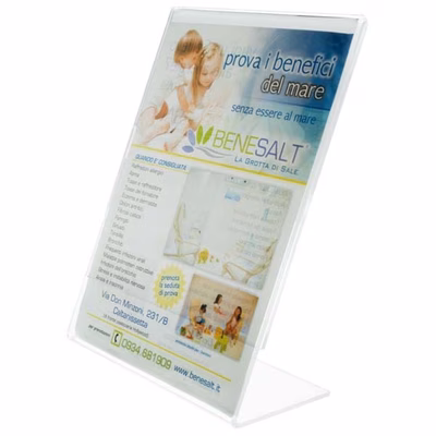 Immagine di Porta-Avvisi Verticale ad L cm 10x21