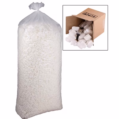 Immagine di Chips di riempimento in polistirolo 0,33 m³ bianco densità kg/m2 44175