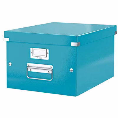 Immagine di Scatola archivio LEITZ CLICK&STORE WOW A4 acqua