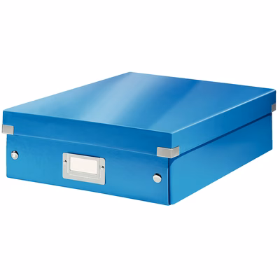 Immagine di Scatola organiser LEITZ CLICK&STORE WOW A4 azzurro