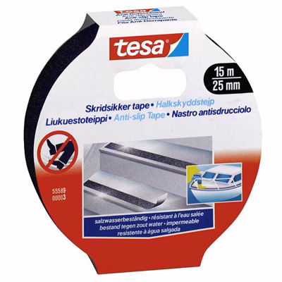 Immagine di Nastro adesivo antiscivolo TESA 55589 mm25x15m nero