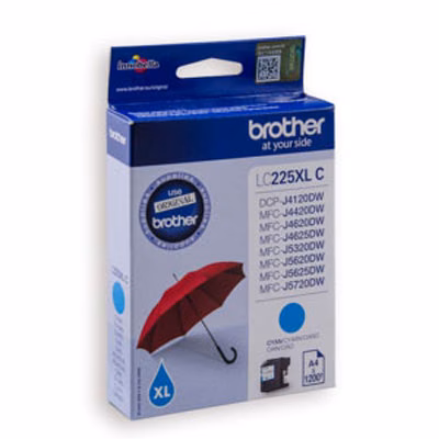 Immagine di Inkjet BROTHER LC-225XLC ciano 1200 copie