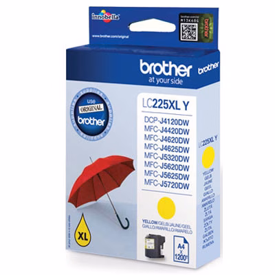 Immagine di Inkjet BROTHER LC-225XLY giallo 1200 copie