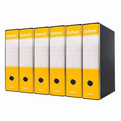 Immagine di Raccoglitore ESSELTE OXFORD G83 cm 8 comm.le giallo