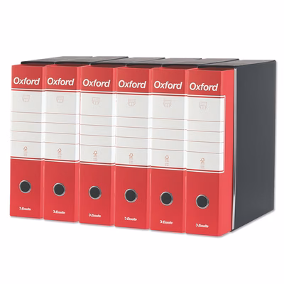 Immagine di Raccoglitore ESSELTE OXFORD G83 cm 8 comm.le rosso