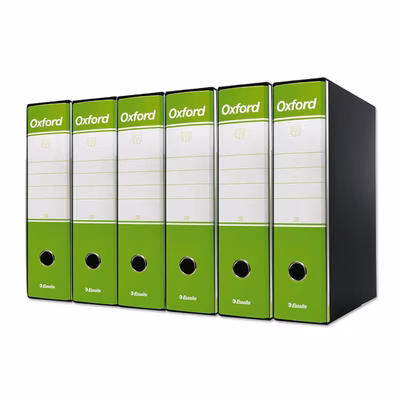 Immagine di Raccoglitore ESSELTE OXFORD G85 cm 8 prot. verde lime