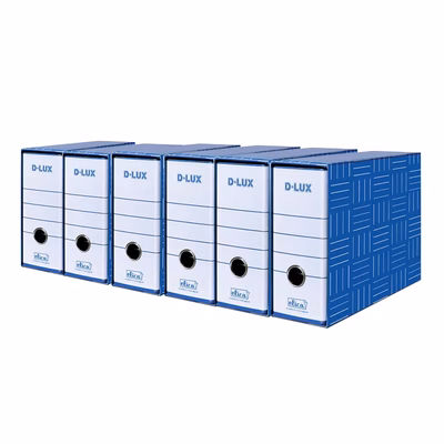 Immagine di Raccoglitore ELICA D-LUX cm 8 mezzo protocollo blu