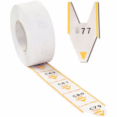 Immagine di Rotolo scontrini per sistema eliminacode giallo