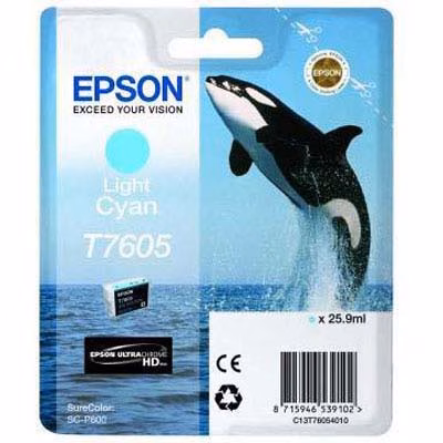 Immagine di Inkjet EPSON T7605 C13T76054010 ciano chiaro 25.9 ml
