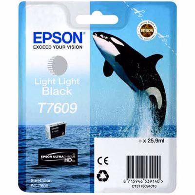Immagine di Inkjet EPSON T7609 C13T76094010 nero chiaro 25.9 ml