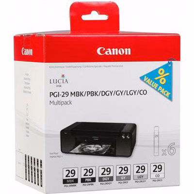Immagine di Multipack ij CANON PGI-29 4868B018 6 colori
