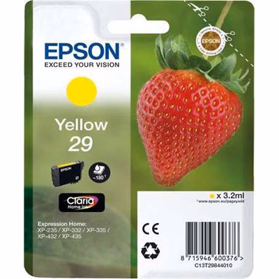 Immagine di Inkjet EPSON C13T29844012 giallo 180 copie