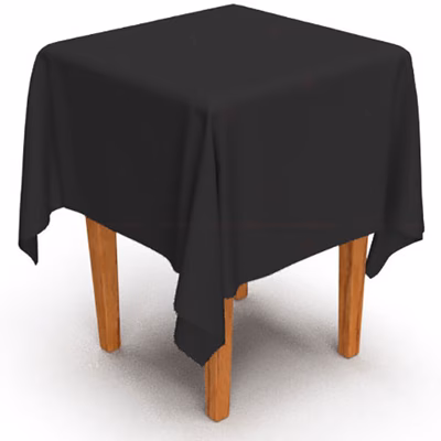 Immagine di Coprimacchia in TNT polipropilene ROIAL FIESTA 100X100 colore nero 100 pezzi