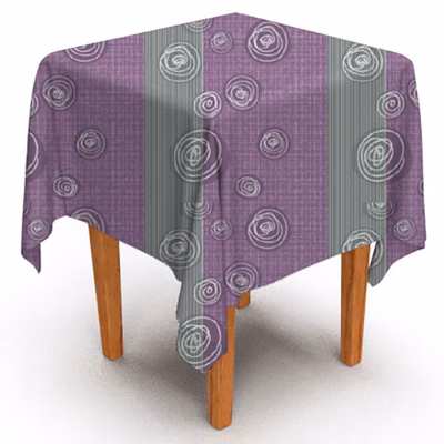 Immagine di Coprimacchia in carta a secco airlaid ROIAL BOLLICINE colore prugna cm 100x100 100 pezzi