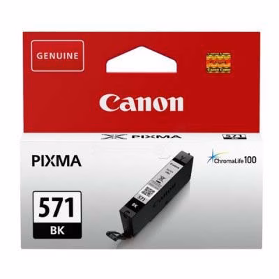 Immagine di Serbatoio Inkjet CANON CLI-571BK 0385C001 nero 7 ml