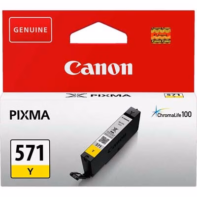 Immagine di Serbatoio Inkjet CANON CLI-571Y 0388C001 giallo 7 ml