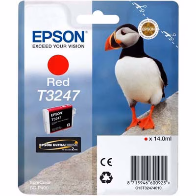 Immagine di Inkjet EPSON C13T32474010 rosso 14 ml