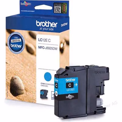 Immagine di Inkjet BROTHER LC-12EC ciano 1200 copie