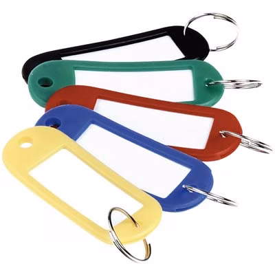 Immagine di Targhette portachiavi s/givolare colori assortiti