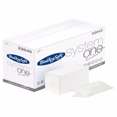 Immagine di Tovagliolo in carta cm 21,5x16 per BULKY SOFT System One 4000 pezzi