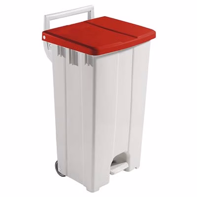 Immagine di Contenitore raccolta differenziata DERBY 90 litri colore rosso